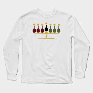 Pickleball Kwanzaa Kinara Long Sleeve T-Shirt